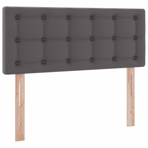 vidaXL Storage Bed with LED Grey 120 x 200 cm Faux Leather