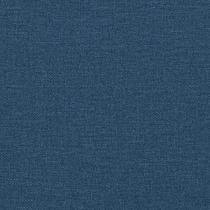 vidaXL Fabric Bed with Storage and LED with Mattress Blue 100 x 200 cm