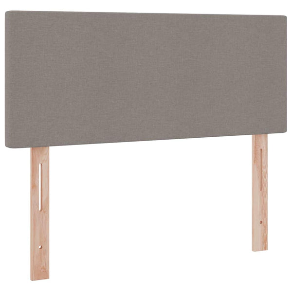 vidaXL Bed with Storage and LED with Mattress Taupe 120 x 190 cm Fabric