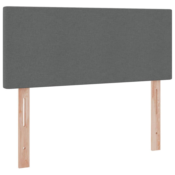 vidaXL Storage Bed with LED Dark Grey 120 x 200 cm Fabric