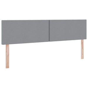 Bett mit Stauraum & LED Hellgrau 160x200 cm
