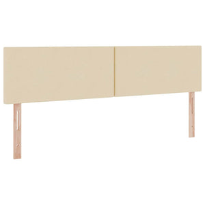 Bett mit Stauraum, LED & Matratze Creme 180x200 cm
