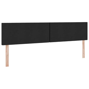 Bett mit Stauraum und LED Schwarz 200x200 cm