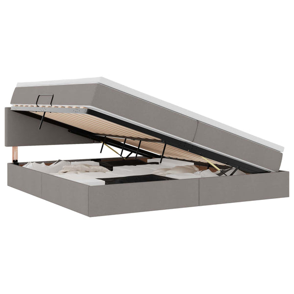Bett mit Stauraum, LED & Matratze 200x200 cm