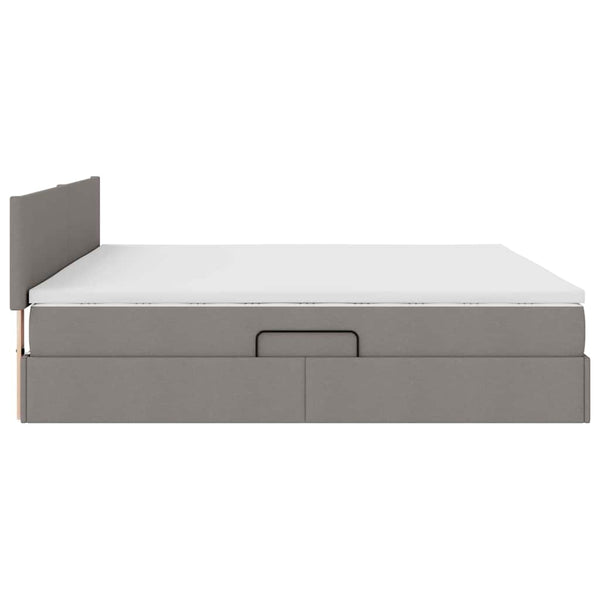 Bett mit Stauraum, LED & Matratze 200x200 cm