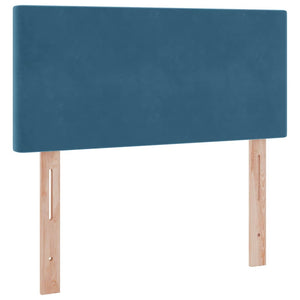 Bett mit Stauraum und LED Dunkelblau 90x200 cm