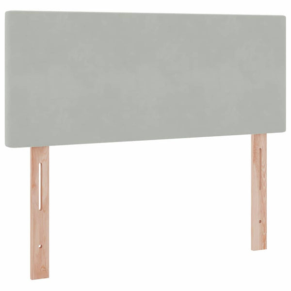 Bett mit Stauraum und LED Hellgrau 120x200 cm