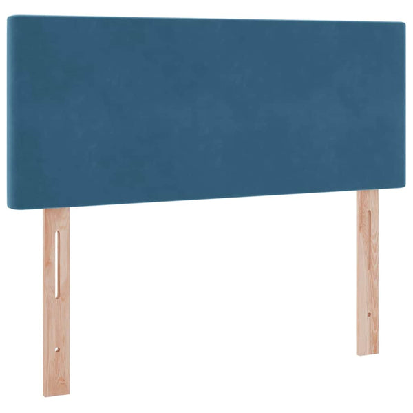 Bett mit Stauraum LED Dunkelblau 120x200 cm