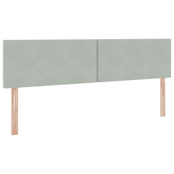 vidaXL Bed with Storage and LED Light Gray 160 x 200 cm Velvet