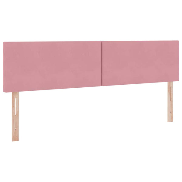 vidaXL LED Storage Bed with Mattress Pink 160 x 200 cm Velvet