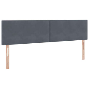 vidaXL Storage Bed with LED Dark Grey 180 x 200 cm Velvet