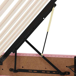 vidaXL Bed with Storage and LED with Mattress Pink 90 x 200 cm Velvet