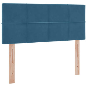 vidaXL Storage Bed with LED Dark Blue 120 x 200 cm Velvet