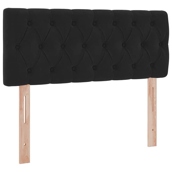 vidaXL Storage Bed with LED Black 120 x 200 cm Velvet