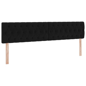 vidaXL Bed with Storage and LED Black 200 x 200 cm Velvet