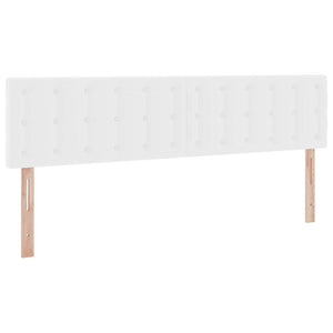 vidaXL Storage Bed with LED Pure White 200 x 200 cm Faux Leather