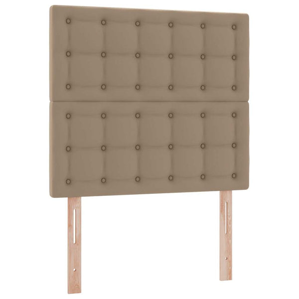vidaXL Storage Bed Cappuccino 90 x 190 cm Faux Leather