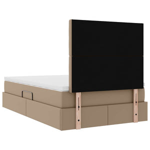 vidaXL Storage Bed Cappuccino 120 x 200 cm Faux Leather