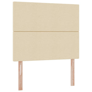 vidaXL Storage Bed with Mattress Cream 120 x 190 cm Fabric