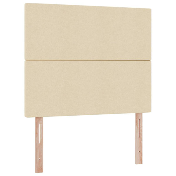vidaXL Storage Bed with Mattress Cream 120 x 190 cm Fabric