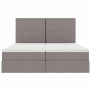 vidaXL Storage Bed with Headboard Taupe 180 x 200 cm Faux Leather