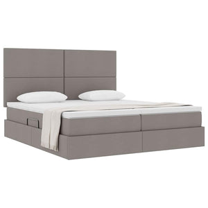 vidaXL Storage Bed with Headboard Taupe 180 x 200 cm Faux Leather