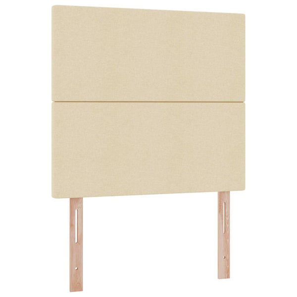vidaXL Storage Bed with LED Cream 100 x 200 cm Polyester