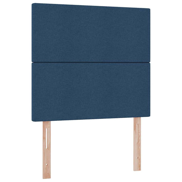 vidaXL LED Storage Bed with LED Blue 100 x 200 cm Polyester
