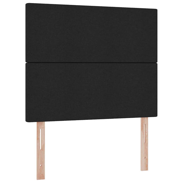 vidaXL Storage Bed with LED Black 120 x 200 cm Polyester