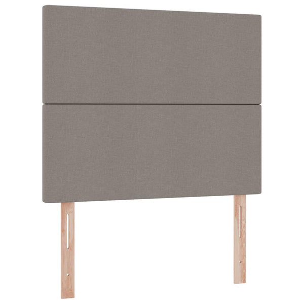 vidaXL LED Storage Bed Taupe 120 x 200 cm Polyester