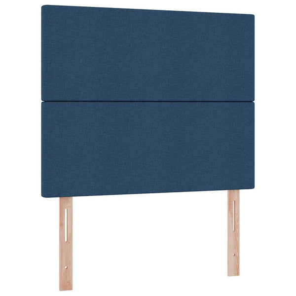 vidaXL Storage Bed with LED and Blue LED 120 x 200 cm Polyester
