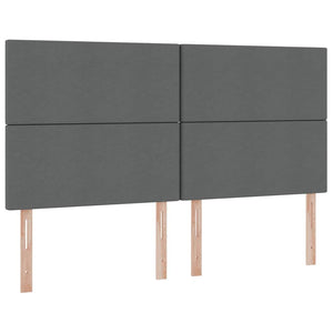 vidaXL Storage Bed with LED Dark Grey 180 x 200 cm Polyester