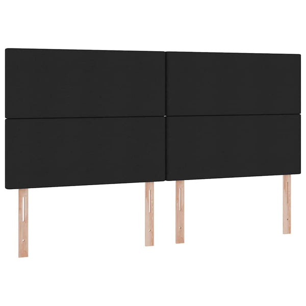 vidaXL Storage Bed with LED Black 200 x 200 cm Polyester