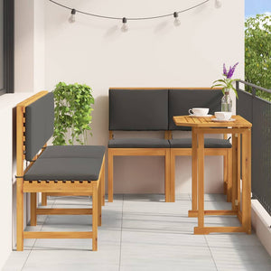 Garten Bistro Set 5-teilig Akazienholz