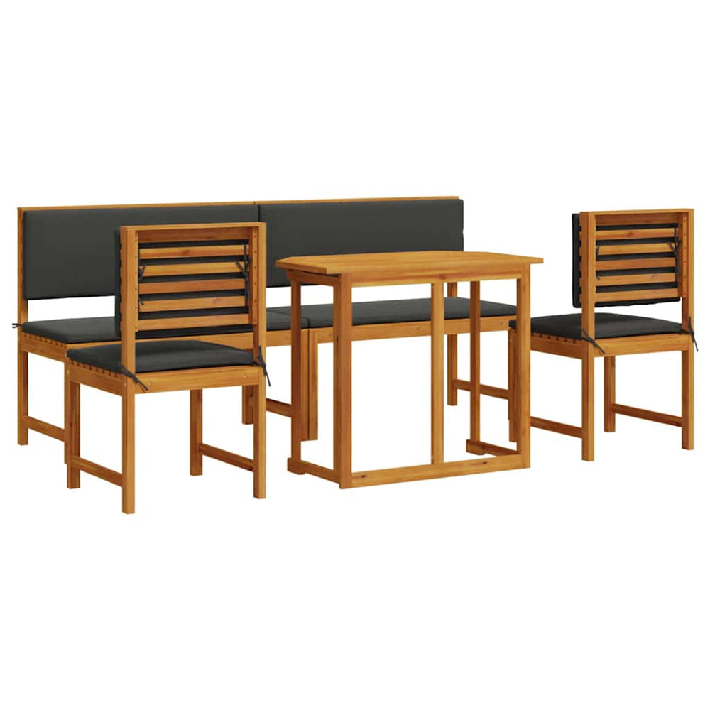 Garten Bistro Set 5-teilig Akazienholz