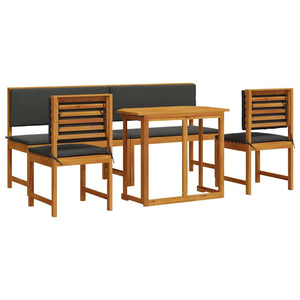 Garten Bistro Set 5-teilig Akazienholz