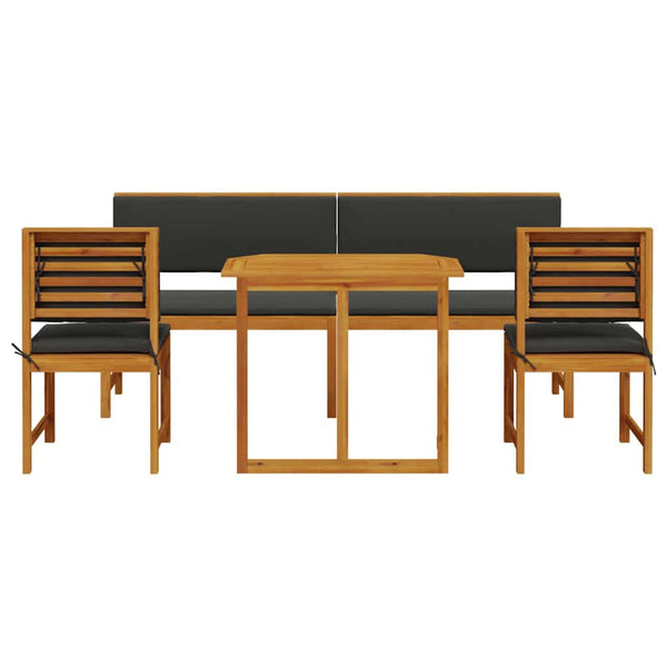 Garten Bistro Set 5-teilig Akazienholz