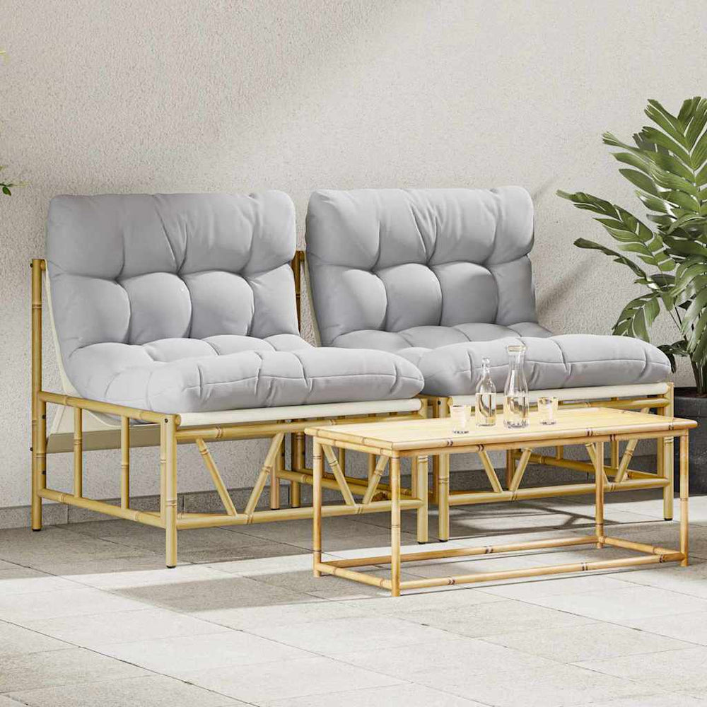 Outdoor-Sitzplätze mit Kissen, 2er-Set