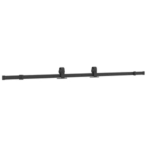 Schiebetür Schwarz 102x205 cm ESG-Glas