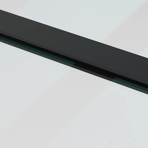 Schiebetür Schwarz 102x205 cm ESG-Glas
