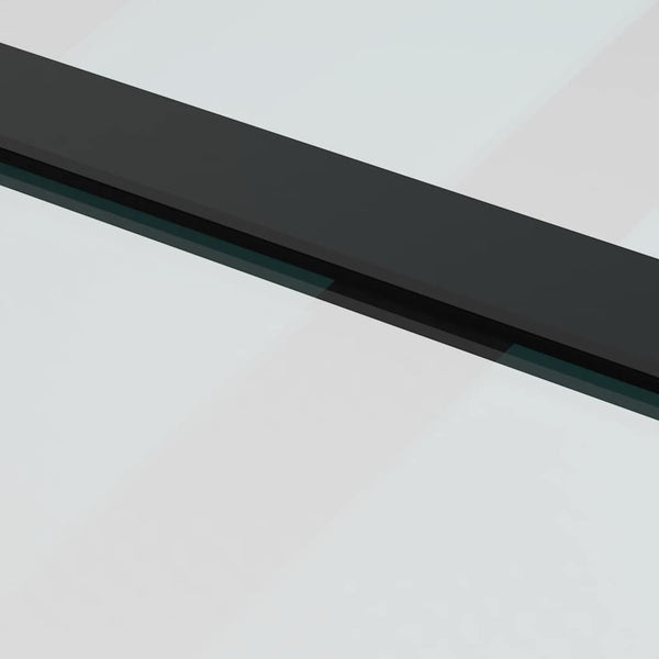 Schiebetür Schwarz 102x205 cm ESG-Glas