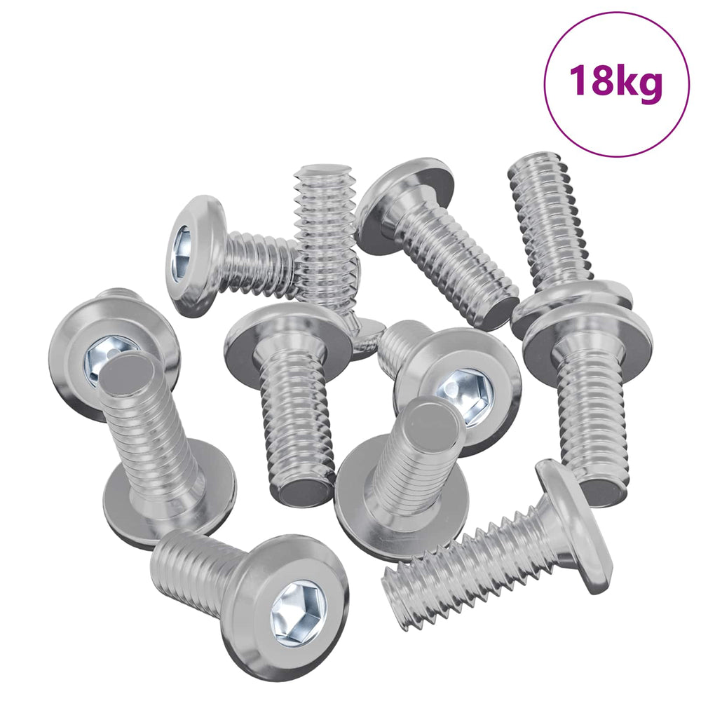 vidaXL Head Bolt 3600 pcs Silver Steel