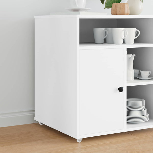 vidaXL Fixed Caster 2 pcs White 42 x 11.5 x 29 mm Iron
