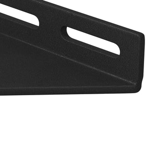 vidaXL Corner Brackets 12 pcs Black 138.5 x 50.5 x 16 mm Iron