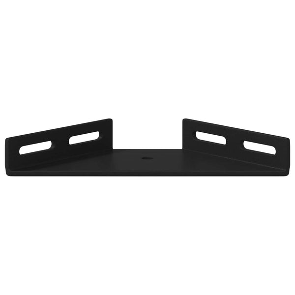 vidaXL Corner Brackets 12 pcs Black 138.5 x 50.5 x 16 mm Iron