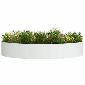 Pflanzenring Weiß 5er Set Stahl 120x120x20cm