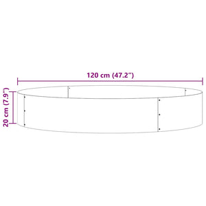 Pflanzenring Weiß 5er Set Stahl 120x120x20cm