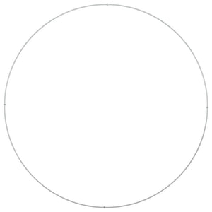 Pflanzenring Weiß 5er Set Stahl 120x120x20cm