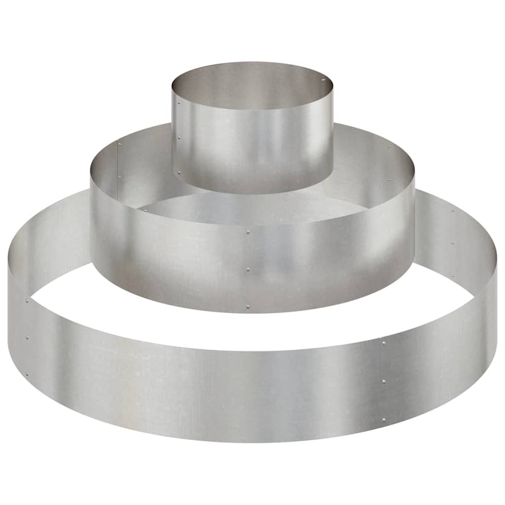 Edelstahl Pflanzgefäß Silber 120x120x20cm