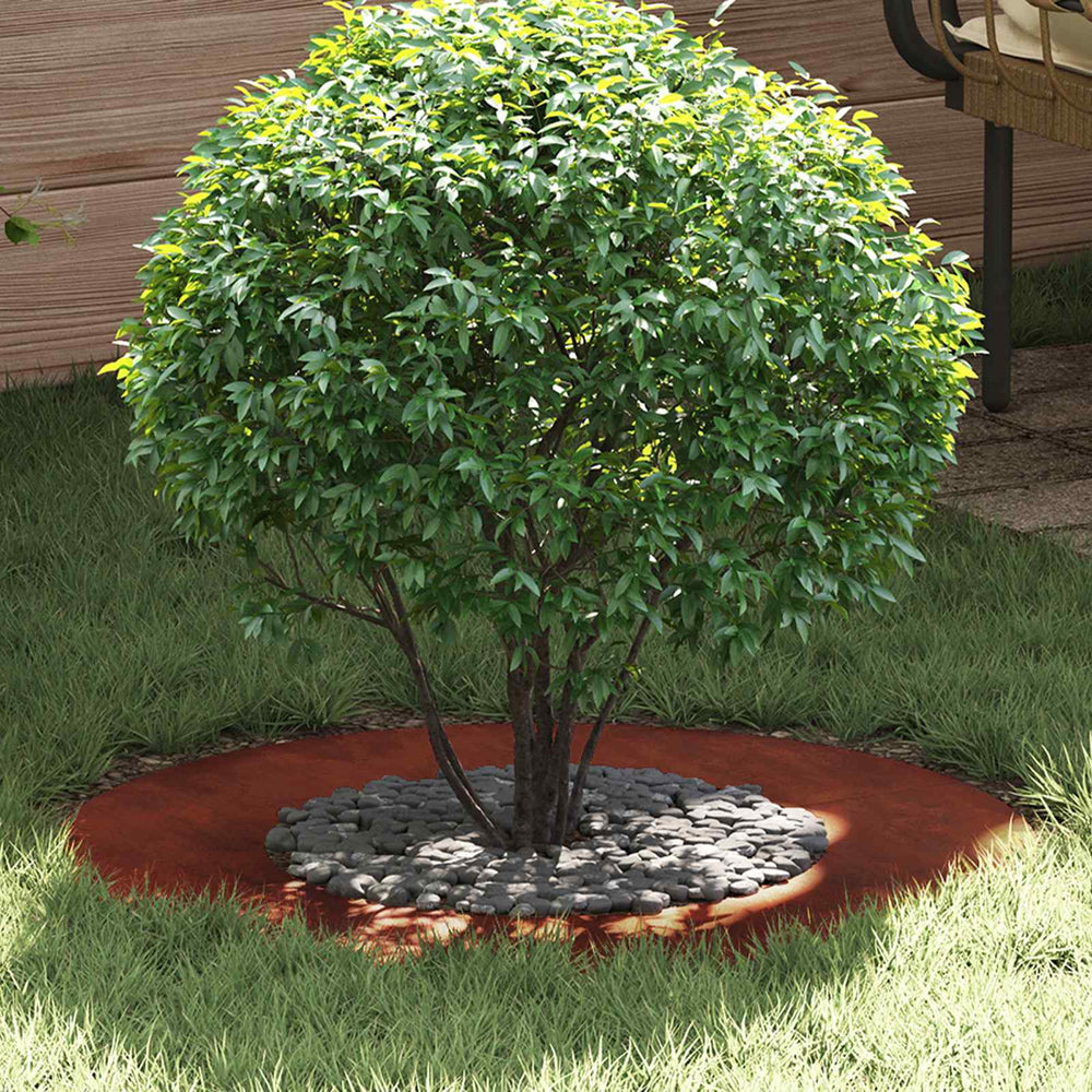 Baumringe für flache Bereiche, 5 Stk., Braun, Ø40/70 cm